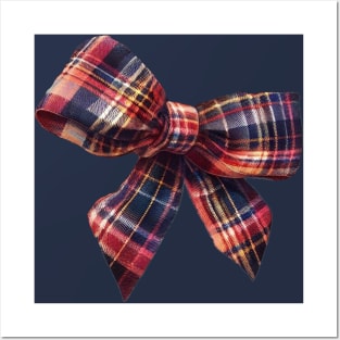 Plaid Bow - Autumn Posters and Art